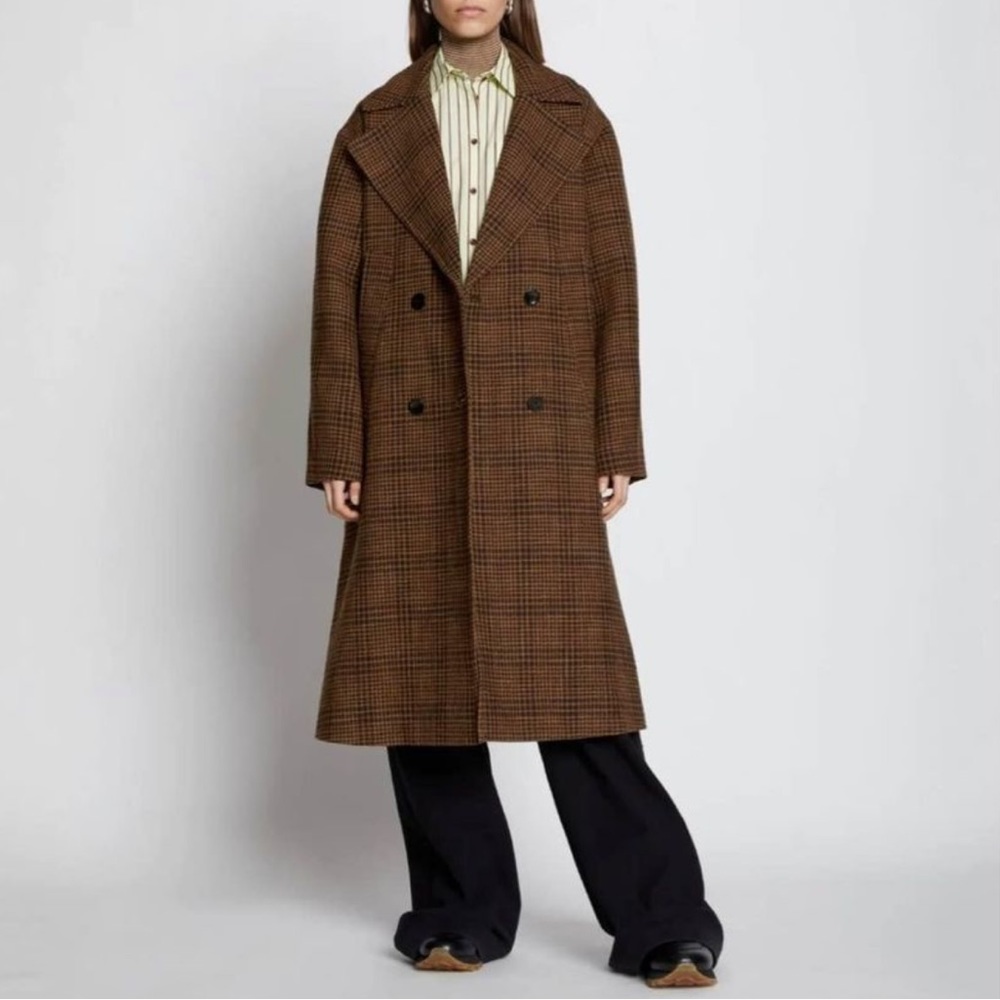 Proenza Schouler Double Breasted Wool Coat Size S